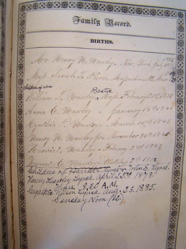 A HOLY BIBLE published by Towar & Hogan, Philadelphia, 1830, with family history and inscriptions — image 5